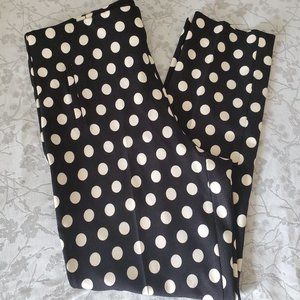 Chico's Polka Dot Long/Ankle Pants EUC